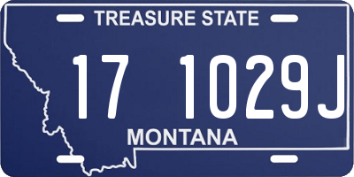 MT license plate 171029J