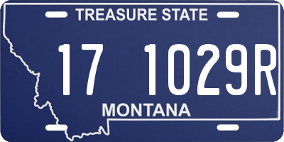 MT license plate 171029R