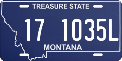 MT license plate 171035L