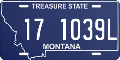 MT license plate 171039L