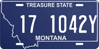 MT license plate 171042Y
