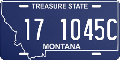 MT license plate 171045C