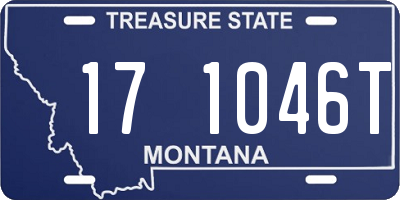 MT license plate 171046T