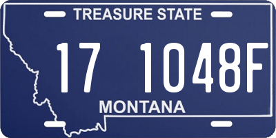 MT license plate 171048F