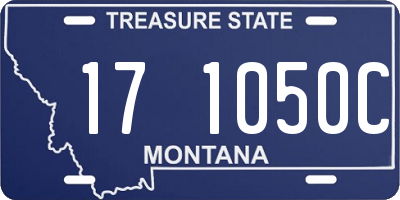 MT license plate 171050C