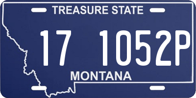 MT license plate 171052P