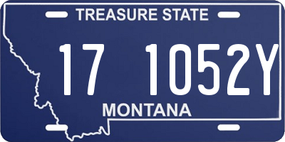 MT license plate 171052Y