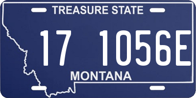 MT license plate 171056E