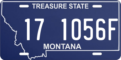 MT license plate 171056F
