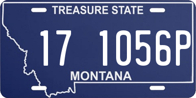 MT license plate 171056P