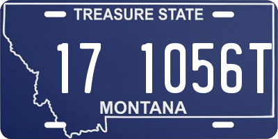 MT license plate 171056T