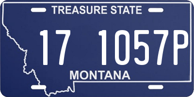MT license plate 171057P