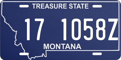 MT license plate 171058Z