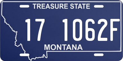 MT license plate 171062F