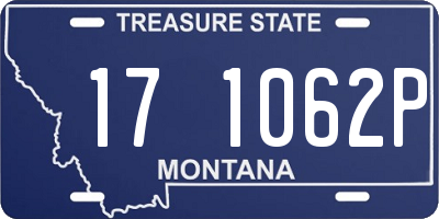 MT license plate 171062P