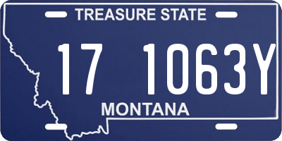 MT license plate 171063Y
