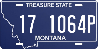 MT license plate 171064P