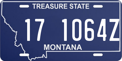 MT license plate 171064Z