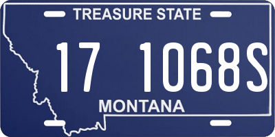 MT license plate 171068S