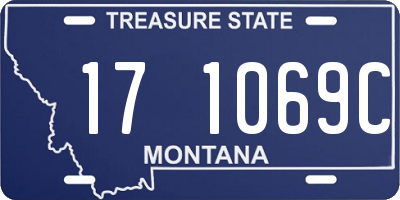 MT license plate 171069C