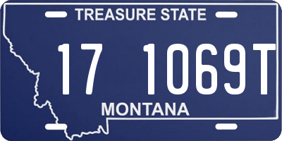 MT license plate 171069T