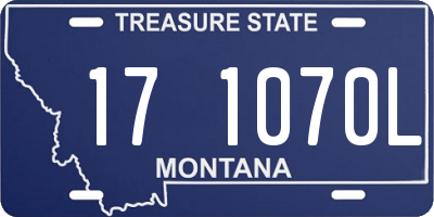 MT license plate 171070L
