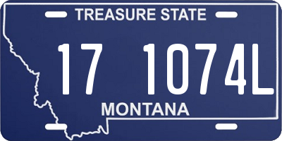 MT license plate 171074L