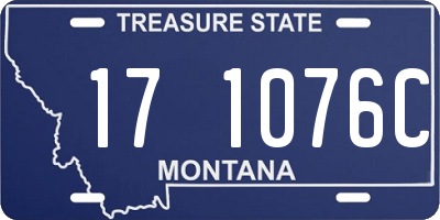 MT license plate 171076C