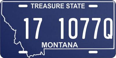 MT license plate 171077Q