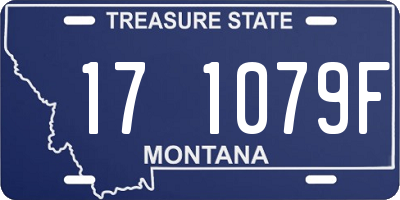 MT license plate 171079F