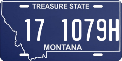 MT license plate 171079H