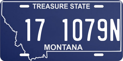 MT license plate 171079N