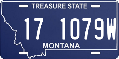 MT license plate 171079W