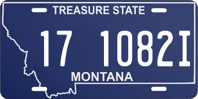 MT license plate 171082I