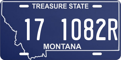 MT license plate 171082R