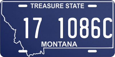 MT license plate 171086C