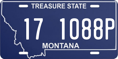 MT license plate 171088P