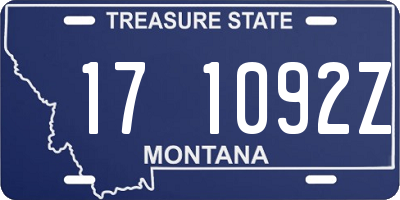 MT license plate 171092Z