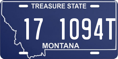MT license plate 171094T