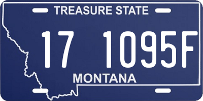 MT license plate 171095F