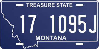 MT license plate 171095J
