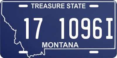 MT license plate 171096I