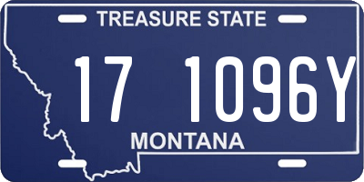 MT license plate 171096Y
