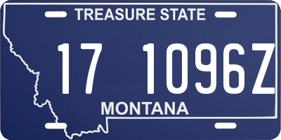 MT license plate 171096Z