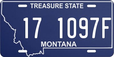 MT license plate 171097F