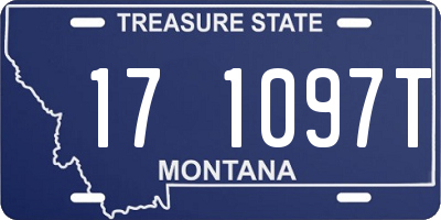 MT license plate 171097T