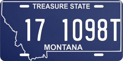 MT license plate 171098T