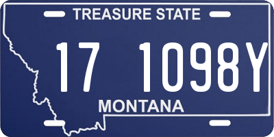 MT license plate 171098Y