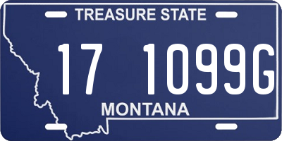 MT license plate 171099G