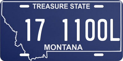 MT license plate 171100L